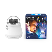 Светильник Gaussсо сменной проекцией с кабелем электропитания и выключателем, 4Вт, белый