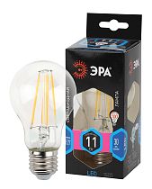 Лампа светодиодная ЭРА F-LED A60-11W-840-E27 филамент груша нейтральный белый свет