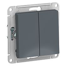AtlasDesign Грифель Выключатель 2-клавишный сх.5, 10АХ Systeme Electric (Schneider Electric)