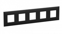 Рамка "Avanti", "Черный матовый", 5 постов (10 мод.) DKC