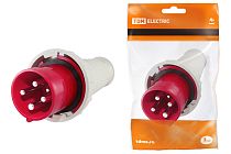 Вилка 034 3Р+РЕ 63А 380В IP54  TDM