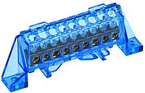 TEKFOR Шина N "ноль" в комбинированном DIN-изоляторе "Стойка" 6х9-9-С IEK