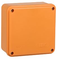 Коробка распаячная огнестойкая ПС 100х100х50 6P 6кв.мм IP44 гладкие стенки IEK Коробка распаячная огнестойкая ПС 100х100х50 6P 6кв.мм IP44 гладкие стенки IEK