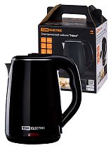 Электрический чайник "Ника", нержавеющая сталь / пластик, 1,8 л, 1800 Вт, черный,  TDM