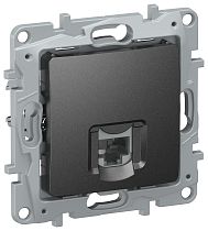 IEKETIKA Розетка компьютерная RJ45 категория 6 UTP 6726531 антрацит IEK