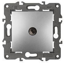 Розетка ЭРА Elegance 14-3101-03 алюминий телевизионная