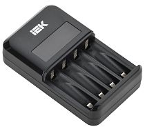 Устройство зарядное для 1-4 NiMH/CD аккумуляторов AA/AAA автоматическое 1800мА с LCD дисплеем IEK