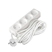 Удлинитель бытовой 2200 Вт 10А IP20 4 гнезда ПВС без заземления 5м Союз