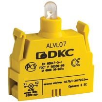 Контактный блок с клеммными зажимами под винт со светодиодом на 220В DKC Контактный блок с клеммными зажимами под винт со светодиодом на 220В DKC