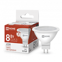 Лампа светодиодная LED-JCDR-VC 8Вт 230В GU5.3 4000К 720Лм IN HOME Лампа светодиодная LED-JCDR-VC 8Вт 230В GU5.3 4000К 720Лм IN HOME