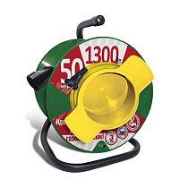 Удлинитель на катушке 1х50м без заземл. 10А IP20 1.3кВт с выносной розеткой Союз