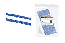 Маркер наборный - символ "6" голубой 2,5 мм2 (150 шт.)  TDM