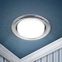 Светильник встраиваемый ЭРА KL35 SL/CH под лампу GX53 220V 13W серебро/хром