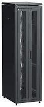 ITK LINEA N Шкаф сетевой 19" 42U 600х800мм двери передняя двустворчатая перфорированная задняя перфорированная черный IEK