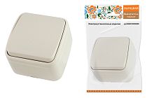 Выключатель 1-кл. открытой установки IP20 10А, сл. кость "Дача" Народная TDM