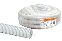 Труба гофрированная ПВХ d 25 с зондом (75 м) легкая  TDM