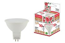 Лампа светодиодная MR16-10 Вт-230 В-3000 К–GU5,3 Народная TDM