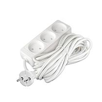 Удлинитель бытовой 2200 Вт 10А IP20 3 гнезда ПВС без заземления 5м Союз