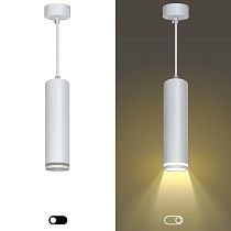 Светильник подвесной (подвес) ЭРА PL16 WH MR16/GU10 потолочный цилиндр белый