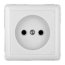 ХИТ открытая установка с изолированной пластиной Белый Розетка без заземления 10А Systeme Electric (Schneider Electric)