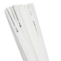 Термоусаживаемая трубка ТУТ нг 12/6 белая в отрезках по 1м EKF PROxima