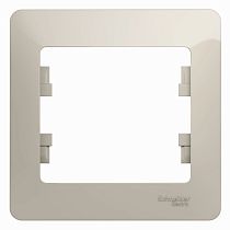 Glossa Молочный Рамка 1 постовая Systeme Electric (Schneider Electric)