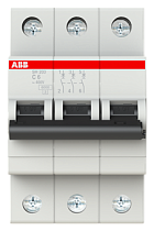 Автоматический выключатель трехполюсный C 6А 6кА SH203 ABB