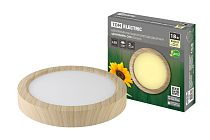 Светильник накладной светодиодный круг "Даунлайт" СПО (сосна) 18 Вт 225*32 мм 3000К  TDM