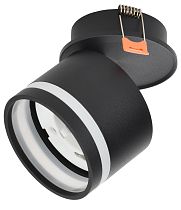 Светильник LIGHTING 4033 встраиваемый поворотный под лампу GX53 черный  IEK