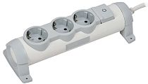 COMFORT Удлинитель У03К 3 места 2P+PE 3м 3х1,5мм2 16А белый IEK