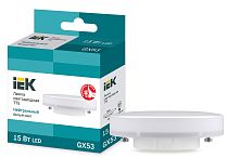 Лампа светодиодная T75 таблетка 15Вт 230В 4000К GX53 IEK Лампа светодиодная T75 таблетка 15Вт 230В 4000К GX53 IEK