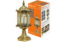 Светильник садово-парковый "Ампир" 60 Вт, стойка шагрень/бронза Е27,  TDM