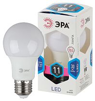 Лампа светодиодная ЭРА STD LED A60-11W-840-E27 груша нейтральный белый свет