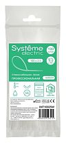 Стяжка кабельная  серии MultiSet 100х2.5 Белая (100шт) Systeme Electric (Schneider Electric)