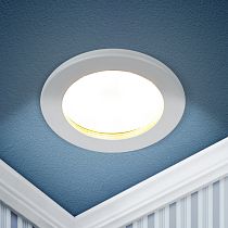 Светильник встраиваемый влагозащищенный ЭРА KL95 WH GX53 IP44 белый