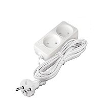 Удлинитель бытовой 1300 Вт 16А IP20 2 гнезда ШВВП без заземления 3м Союз