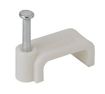 Скоба ЭРА 6мм плоская пластиковая (50шт)