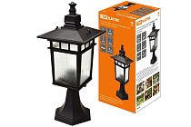 Светильник садово-парковый "Тамплиеры" 100 Вт, стойка, шагрень/черный, Е27,  TDM Светильник садово-парковый "Тамплиеры" 100 Вт, стойка, шагрень/черный, Е27,  TDM