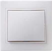 Выключатель одноклавишный СП Кварта 10А IP20 ВС10-1-0-КБ белый  IEK