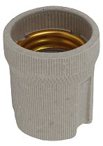 Патрон ЭРА Е27 подвесной,керамика, белый