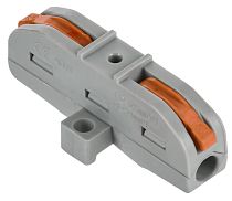 Строительно-монтажная клемма СМК 222-4111P проходная с площадкой (4шт/упак)  IEK