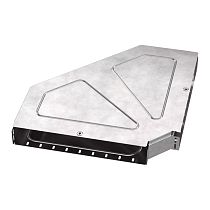 Угол горизонтальный 90 градусов с крышкой Стандарт 500х80 Промрукав