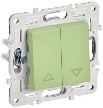 SKANDY Выключатель жалюзи 10А SK-V12G мятный IEK