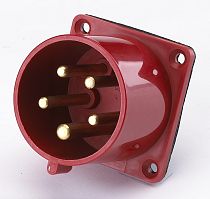 Вилка 625 скрытая 3Р+РЕ+N 32А 380В IP44  TDM