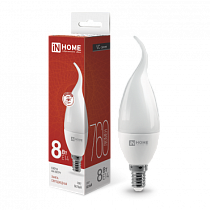 Лампа светодиодная LED-СВЕЧА НА ВЕТРУ-VC 8Вт 230В Е14 4000К 760Лм IN HOME