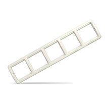 Рамка пятиместная горизонтальная Валери, слоновая кость UNIVERSAL