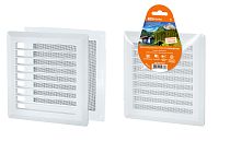 Решетка разъемная с москитной сеткой, прямые жалюзи, 203х203  TDM