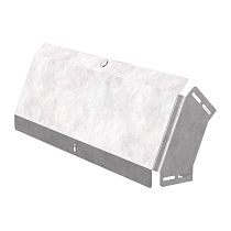 Угол вертикальный внешний 45 градусов с крышкой Стандарт 600х100 Промрукав Угол вертикальный внешний 45 градусов с крышкой Стандарт 600х100 Промрукав