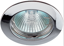 Светильник встраиваемый ЭРА KL1 CH /1 литой простой MR16,12V, 50W хром