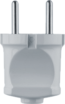 Вилка Navigator NCA-PL01-6A-X-WH прямая без заземления белая
